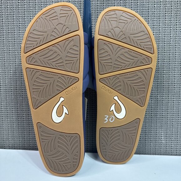 OluKai Sunbeam Slide Women’s Sandals Navy/Navy Size 9 NEW - Picture 7 of 7